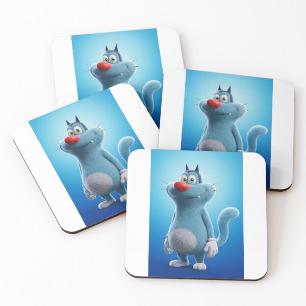 Item preview, Funny Blue Cat Cartoon Sticker – Cute 3D Furry Character designed and sold by Sukuun.