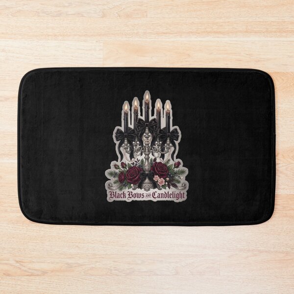 Item preview, Gothic Christmas Candles — Black Bows Coquette designed and sold by TheCalmEdit.