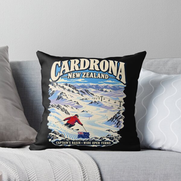Aperçu de l'œuvre Cardrona Captains Basin Skiing créée et vendue par EvergreenPark - Tee Studio.