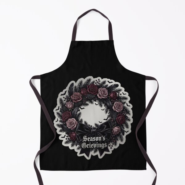 Item preview, Season's Grievings — Goth Christmas Black Wreath designed and sold by TheCalmEdit.