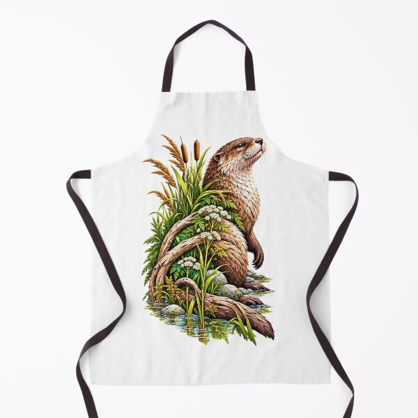 Artikelvorschau, Spirit of the Riverbank | Otter Wetland Nature Art | Norvian entworfen und verkauft von Norvian.