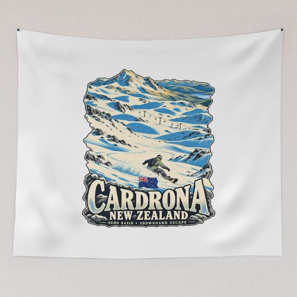 Artikelvorschau, Cardrona Soho Basin Snowboarding entworfen und verkauft von EvergreenPark - Tee Studio.