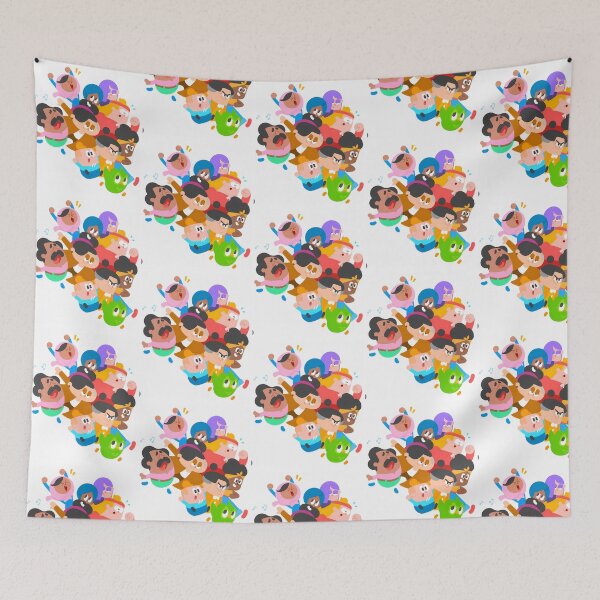 Item preview, Cute Diverse Cartoon Friends Crowd - Funny Learning Community Mascot Sticker designed and sold by haroona-bbey.