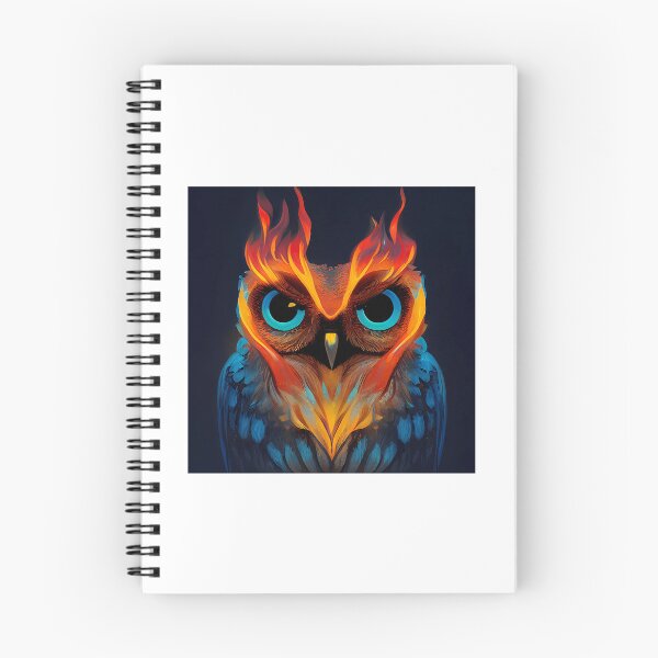 Item preview, Cute Owl With Flames  designed and sold by haroona-bbey.
