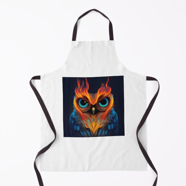 Item preview, Cute Owl With Flames designed and sold by haroona-bbey.