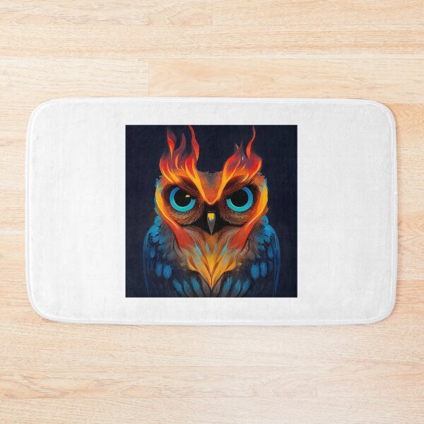Item preview, Cute Owl With Flames  designed and sold by haroona-bbey.