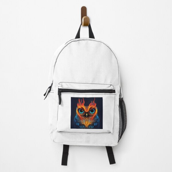 Item preview, Cute Owl With Flames designed and sold by haroona-bbey.
