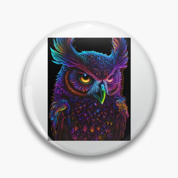 Artikelvorschau, Cyberdelic Owl Grafik entworfen und verkauft von haroona-bbey.