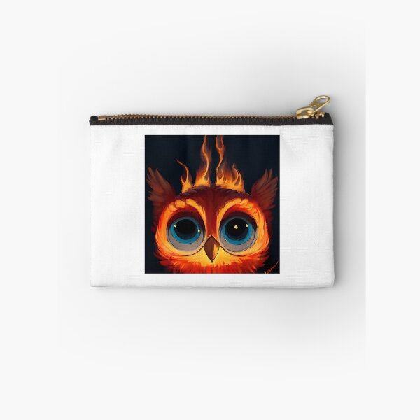 Item preview, Cute Owl With Flames  designed and sold by haroona-bbey.
