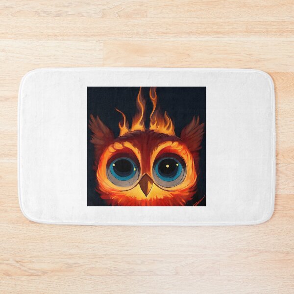 Item preview, Cute Owl With Flames  designed and sold by haroona-bbey.
