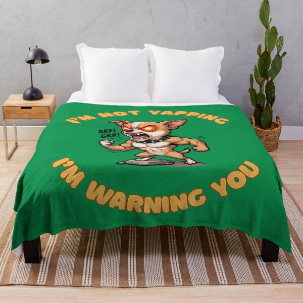Item preview, I'm Not Yapping Angry Chihuahua Warning designed and sold by ZeroContextArt.
