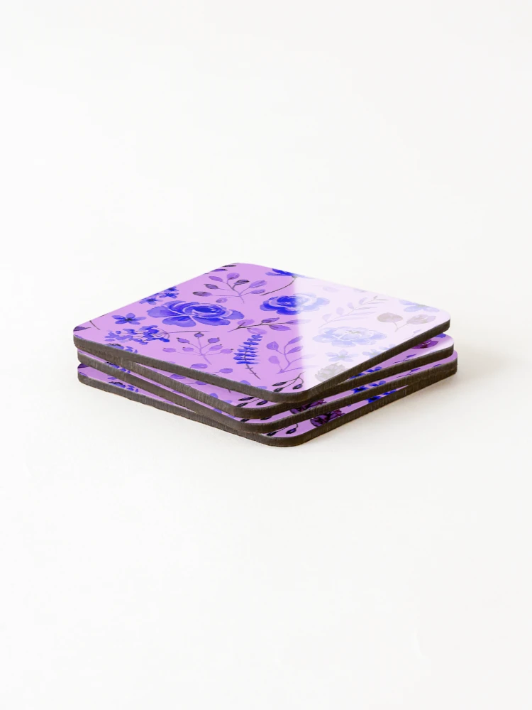 Thumbnail 4 of 5, Coasters (Set of 4), Painted Roses designed and sold by ViaARTfactory.