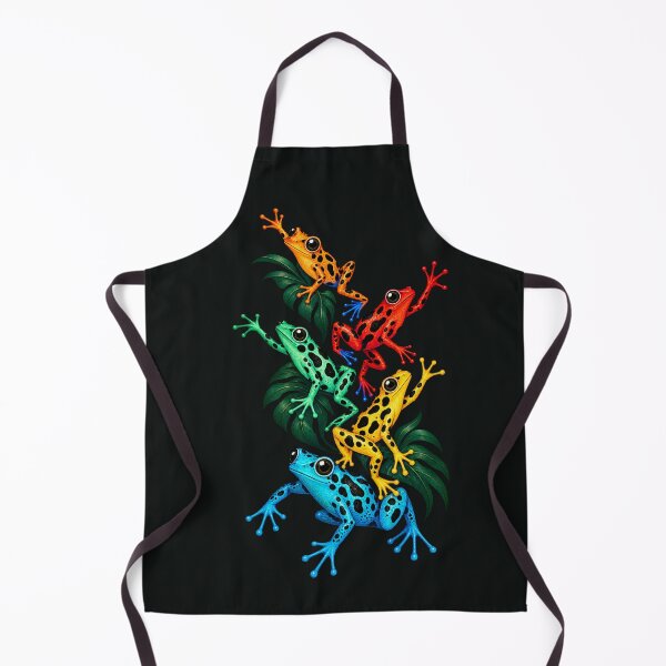 Item preview, Rainforest Rhythm — Five Jewel-Toned Dart Frogs designed and sold by Sanctum Icons.