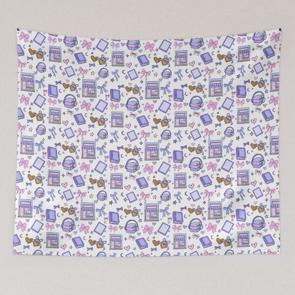 Item preview, Dreamy Chapter Bookish Coquette Seamless Pattern designed and sold by FabledAdventures.