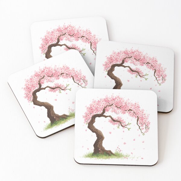 Item preview, Elegant Flowing Bonsai Cherry Blossom Tree designed and sold by takeng07.