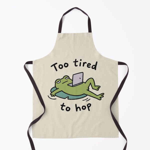 Item preview, Tired Frog Too Tired To Hop - Funny Work From Home Humor designed and sold by LuloCreative.