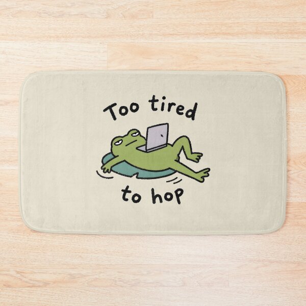 Item preview, Tired Frog Too Tired To Hop - Funny Work From Home Humor designed and sold by LuloCreative.