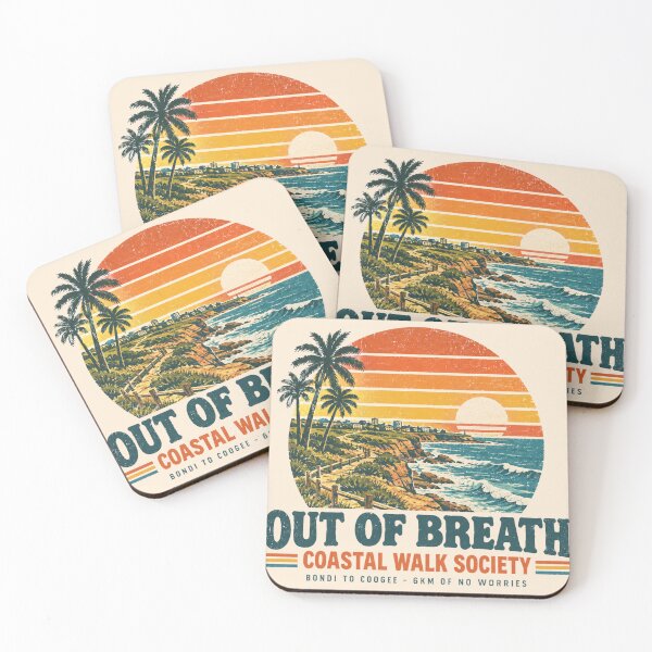 Item preview, Bondi To Coogee Coastal Walk Society Retro Sunsets designed and sold by Yellowriversss.