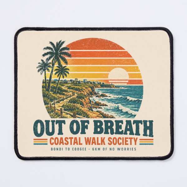 Item preview, Bondi To Coogee Coastal Walk Society Retro Sunsets designed and sold by Yellowriversss.