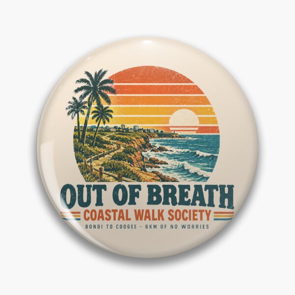 Item preview, Bondi To Coogee Coastal Walk Society Retro Sunsets designed and sold by Yellowriversss.