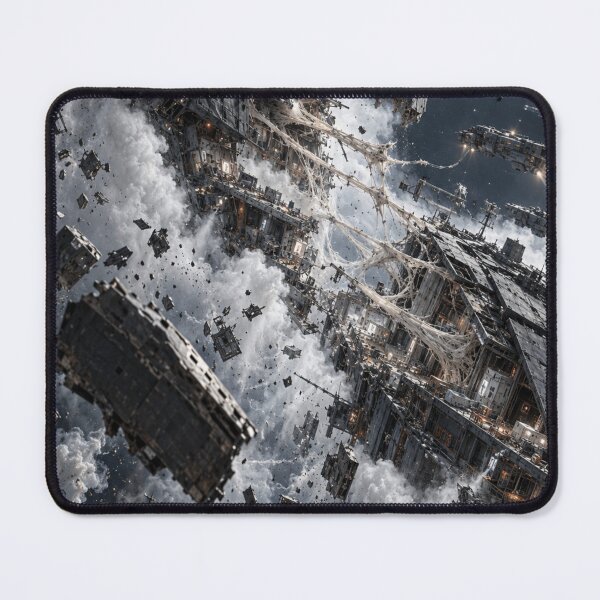 Item preview, Destroyed Battleship in Deep Space | Epic Sci-Fi Space Battle Starship Art designed and sold by Element Horizon Studio.