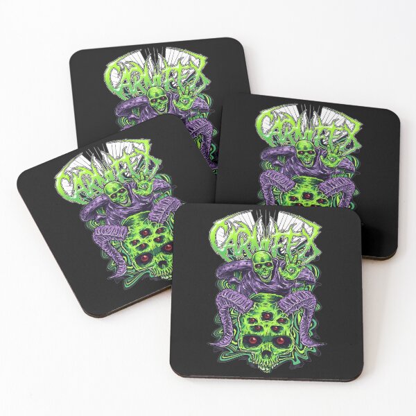 Item preview, Green Skulls And Mushroom Creatures designed and sold by FloweredSkulls.