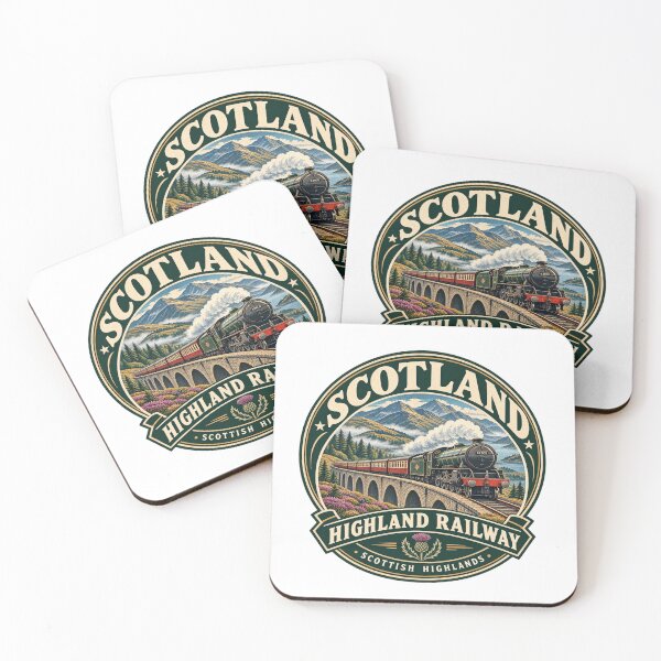 Item preview, Scotland Highland Railway Vintage Steam Train Badge designed and sold by Globalcitytees.