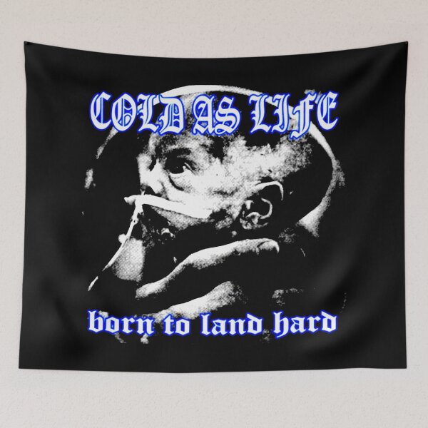 Item preview, Blue Typography Metallic Hardcore With Silhouette designed and sold by nerdyygraphic.