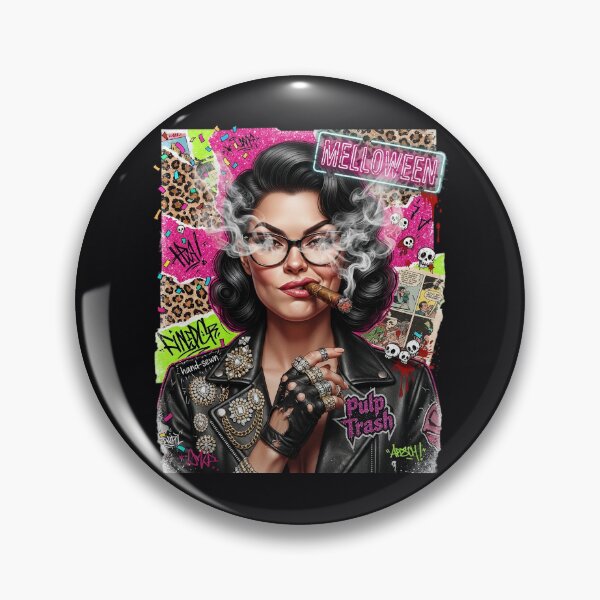 Item preview, Mafia Woman Cigar Glasses Leather Melloween designed and sold by Voodoo Store Paranormal Collections.