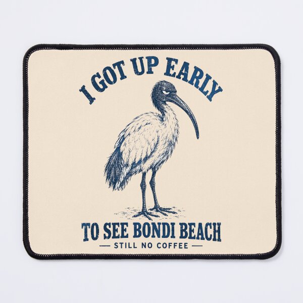 Item preview, Got Up Early Bondi Beach No Coffee Bin Chicken designed and sold by Yellowriversss.