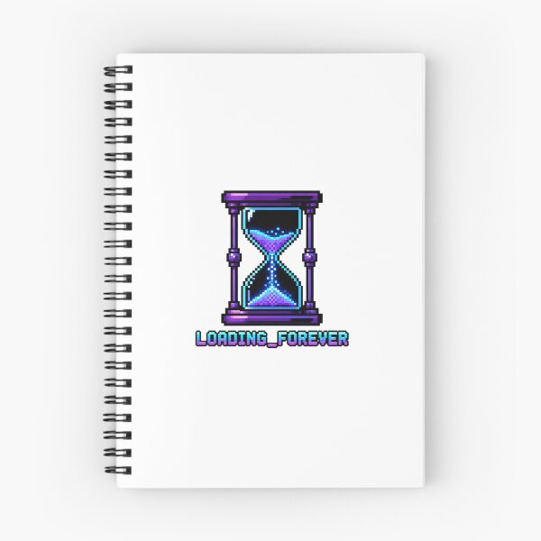 Item preview, Loading Forever Hourglass Retro Pixel Art designed and sold by DevStyle Labs.