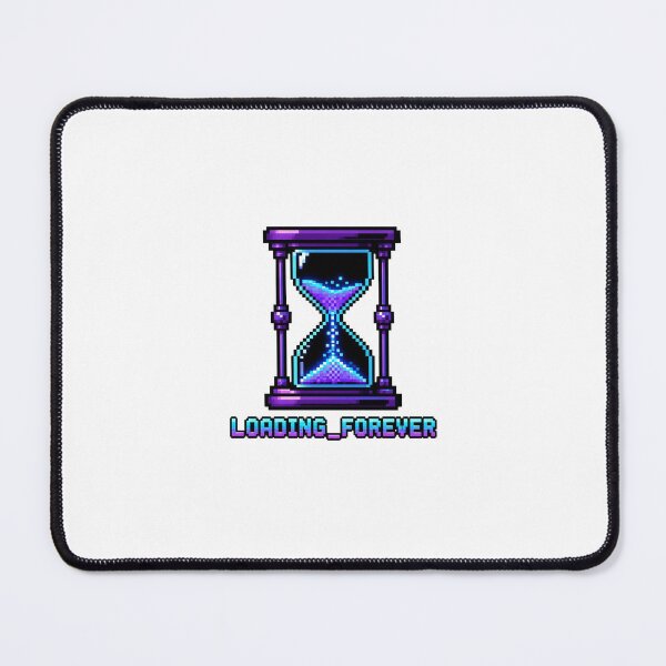 Item preview, Loading Forever Hourglass Retro Pixel Art designed and sold by DevStyle Labs.