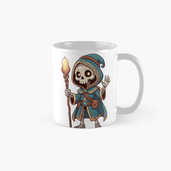 Item preview, Cute Skeleton Mage Fantasy RPG Wizard designed and sold by Rupesh-Art26.