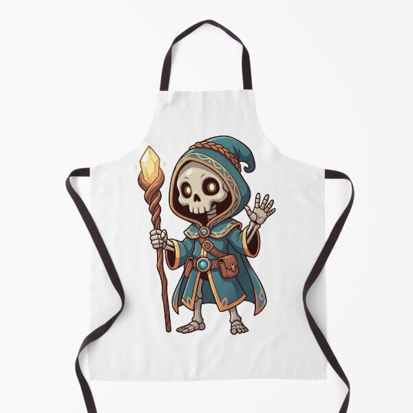 Item preview, Cute Skeleton Mage Fantasy RPG Wizard designed and sold by Rupesh-Art26.