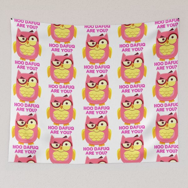 Item preview, Funny Owl Meme Hoo Dafuq Are You Design designed and sold by shailab-aptiste.