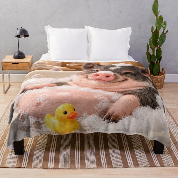 Item preview, Relaxing Pot-Bellied Pig Bubble Bath designed and sold by Sillytoe.