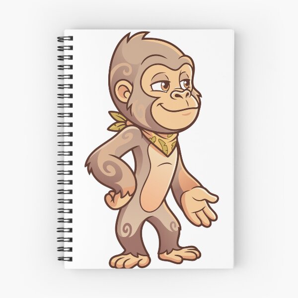 Item preview, Cute Monkey Chimpanzee Cartoon Jungle Safari Ape designed and sold by Rupesh-Art26.