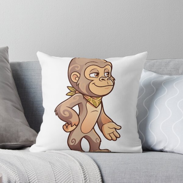 Item preview, Cute Monkey Chimpanzee Cartoon Jungle Safari Ape designed and sold by Rupesh-Art26.