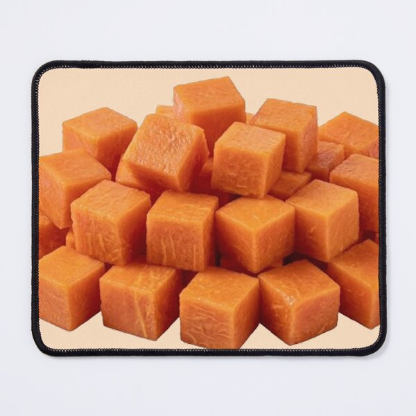 Item preview, Fresh Diced Papaya Cubes Illustration - Tropical Fruit Graphic Art designed and sold by PetalsPaws.
