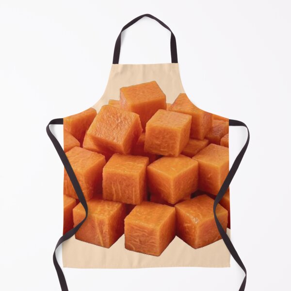 Item preview, Fresh Diced Papaya Cubes Illustration - Tropical Fruit Graphic Art designed and sold by PetalsPaws.