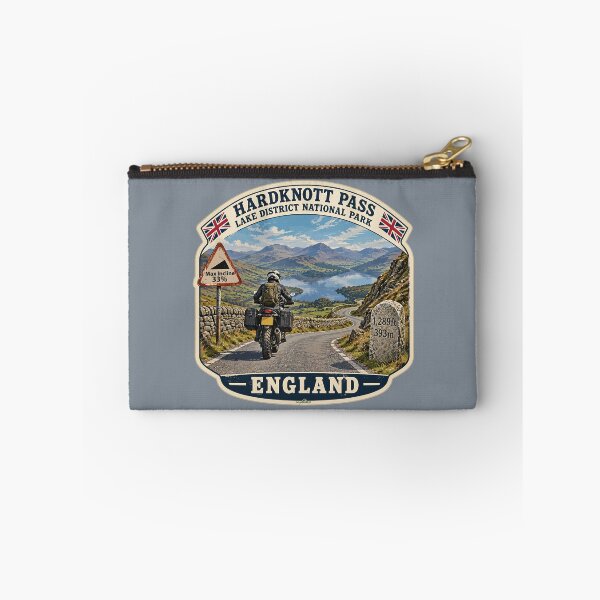 Item preview, Hardknott Pass England Lake District Motorcycle Sticker TShirt 09 designed and sold by OuterShellUK.