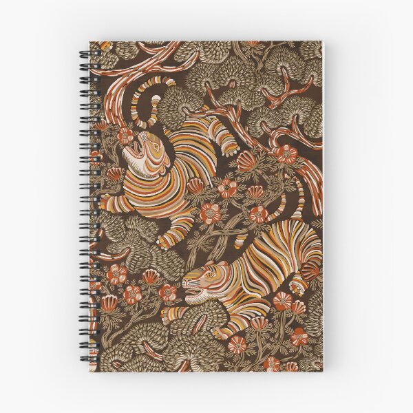 Item preview, Maximalist Tiger, Red Pine & Camellia Pattern designed and sold by Z&C.