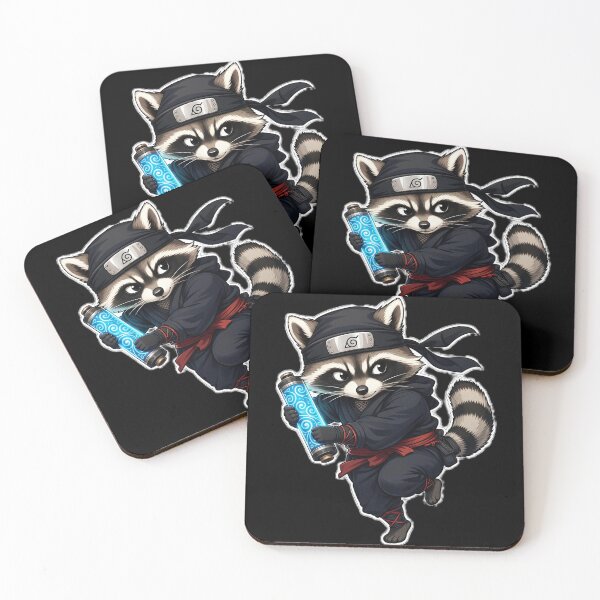 Item preview, Cute Ninja Raccoon Funny Stealth Trash Panda designed and sold by ValhallaHub.