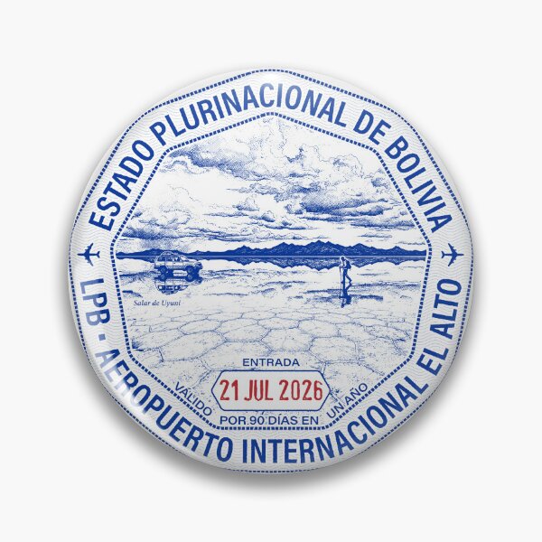 Item preview, Passport Stamp - Bolivia designed and sold by travelwitheric.