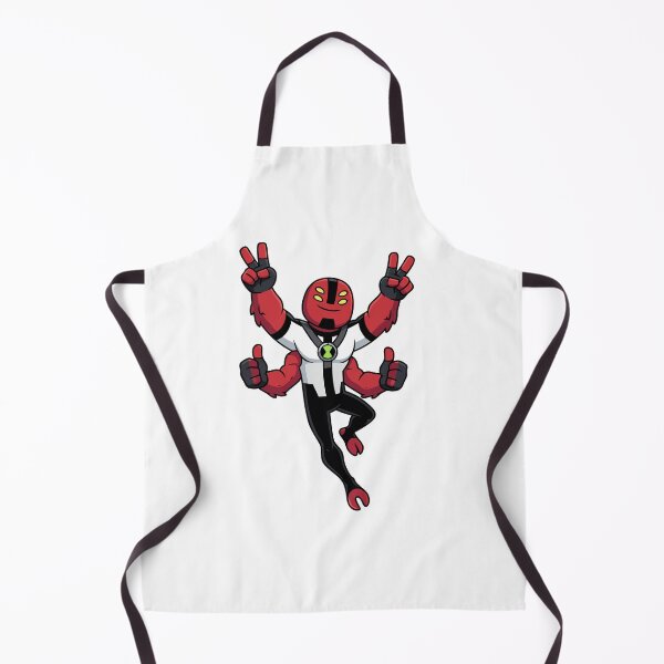 Item preview, Cute Four Arms Red Alien Superhero Chibi Cartoon designed and sold by Rupesh-Art26.