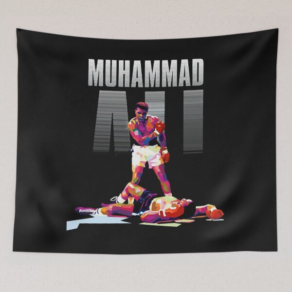 Aperçu de l'œuvre Pose emblématique de Muhammad Ali WPAP  créée et vendue par Pricearkin.