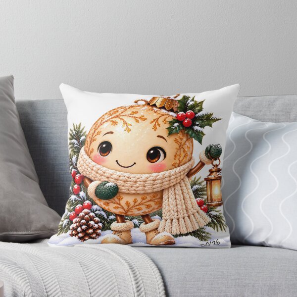 Item preview, Cream Christmas Bauble in the Snow designed and sold by DoreenGehrkeArt.