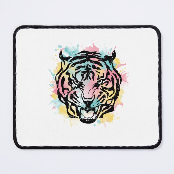 Item preview, Colorful Watercolor Tiger Face Vibrant Graphic Art designed and sold by The secret storage room.