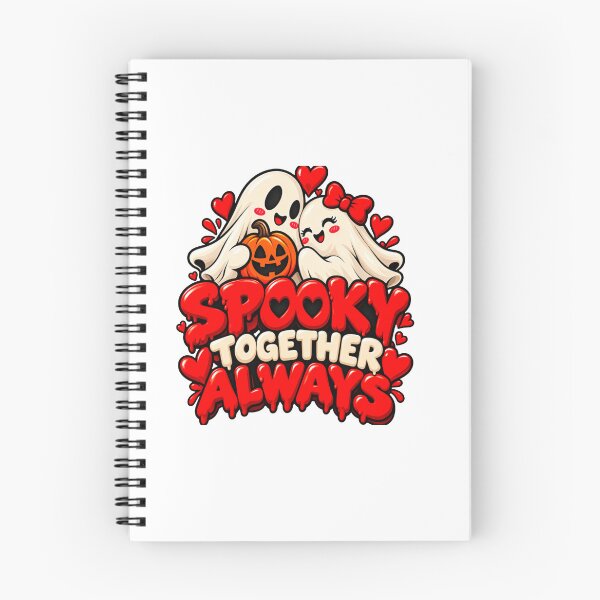 Item preview, Spooky Together Always – Cute Ghost Couple Halloween Design designed and sold by Lovestickerco.