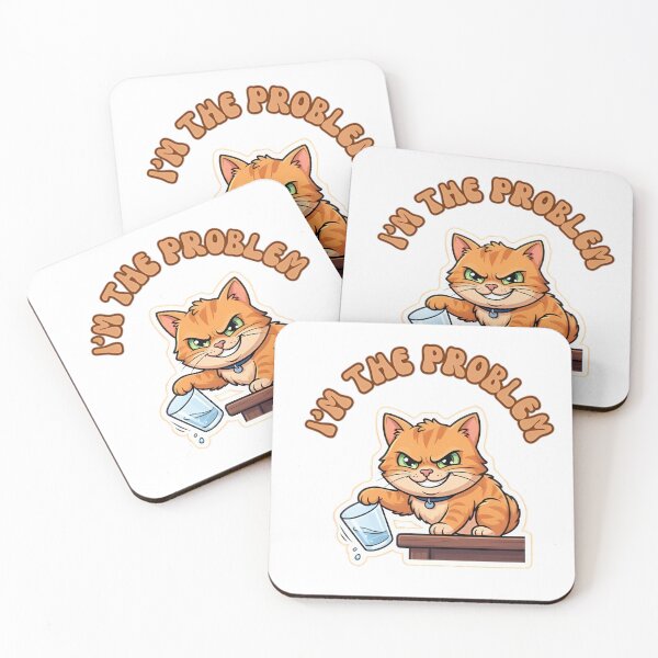 Item preview, I'm The Problem Funny Naughty Cat designed and sold by ZeroContextArt.